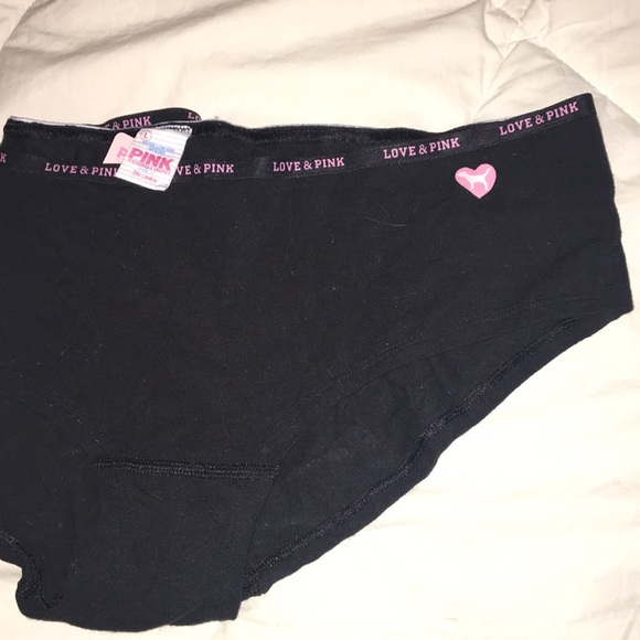 Victoria/'s Secret PINK BURGUNDY LOVE LOGO BoyShort Underwear Panty X-SMALL NWT